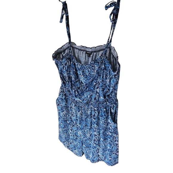TORRID Plus Size Challis Floral Tie Strap Romper SIZE 3X - Picture 7 of 16